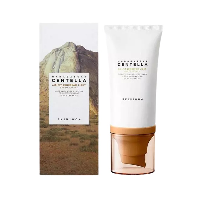 ضد آفتاب فیزیکی سنتلا Centella Madagascar مدل Air-fit حجم 50 میل