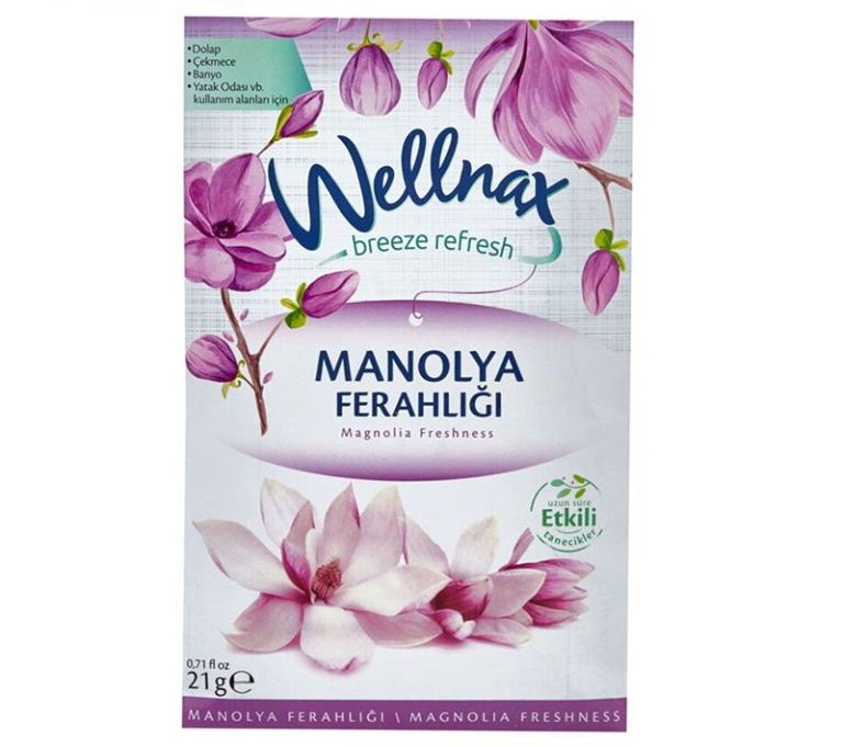 پودر خوشبو کننده ولناکس Wellnax مدل Magnolia Freshness بسته 21 گرمی