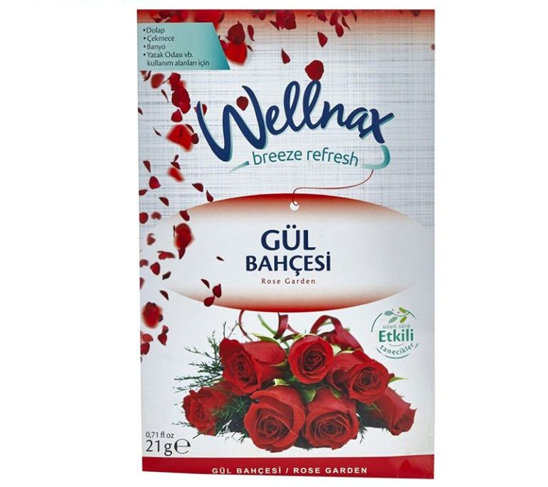 پودر خوشبو کننده ولناکس Wellnax مدل Rose Garden بسته 21 گرمی