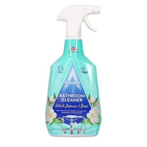 اسپری پاک کننده سرویس بهداشتی و حمام استونیش Astonish رایحه یاس و ریحان سفید حجم 750 میلی لیتر