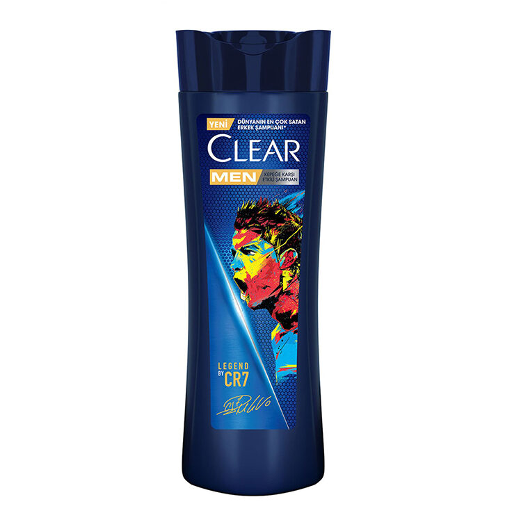 شامپو ضد شوره مردانه کلیر Clear مدل Legend By CR7 حجم 350 میل