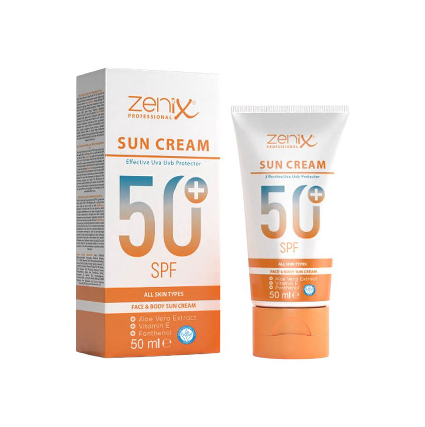 ضدآفتاب صورت و بدن زنیکس Zenix حجم 50 میل