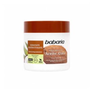 ماسک مو آبرسان و ترمیم کننده باباریا Babaria حاوی شیر نارگیل 400 میل