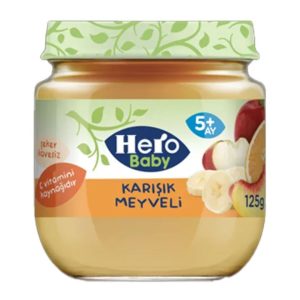 پوره آماده چند میوه هرو بیبی 125 گرم hero baby