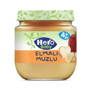 پوره آماده موز و سیب هرو بیبی 125 گرم hero baby