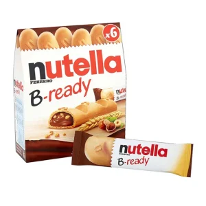 بیسکوییت شکلاتی نوتلا nutella مدل B-ready با طعم فندق بسته 6 عددی