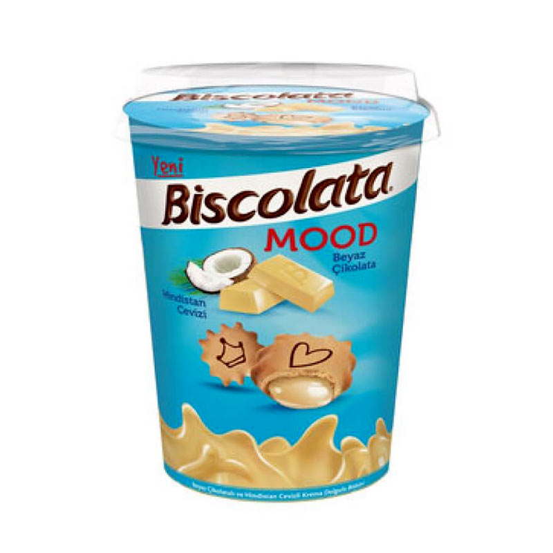 بیسکولاتا مود کرم نارگیلی آبی 125 گرم