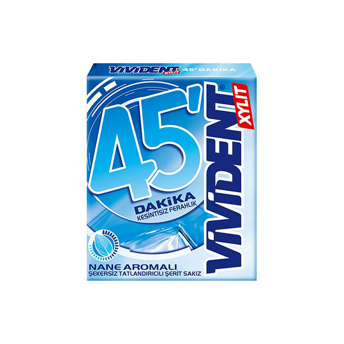 آدامس ویویدنت نعناعی 45 دقیقه سری استورمینگ بسته 12 عددی