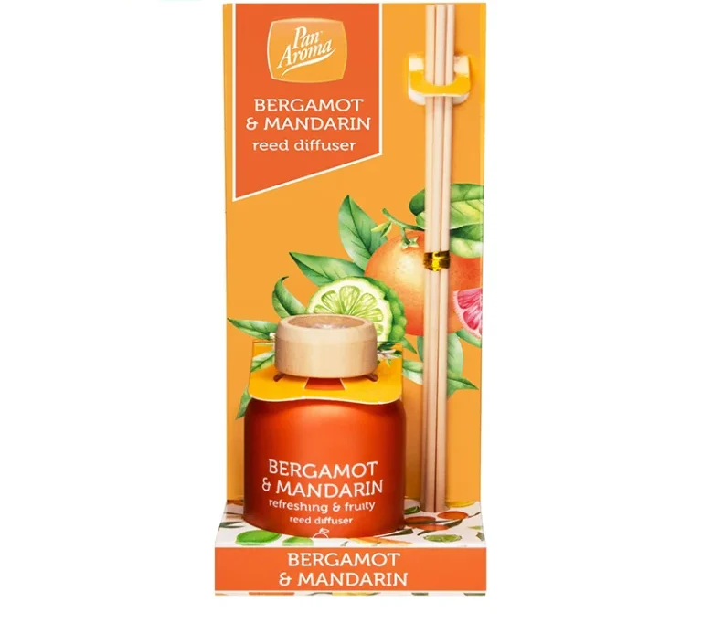 خوشبوکننده هوا پان آروما Pan Aroma رایحه نارنگی و ترنج حجم 50 میلیلیتر