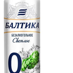 آبجو بالتیکا Baltika روسی بدون الکل مدل 0 Alcohol free beer کلاسیک برگ سبز حجم 450 میلی‌لیتر