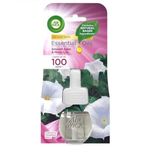 یدک دستگاه خوشبو کننده هوا ایر ویک Air wick با رایحه گل سوسن و ساتن حجم 19 میلی لیتر