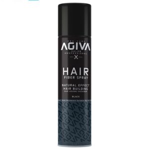 اسپری پرپشت کننده مو آگیوا AGIVA اصل مدل Black شماره 01 رنگ مشکی حجم 150 میلی‌لیتر