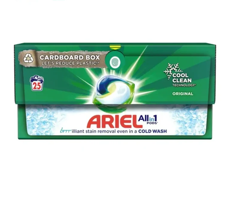 قرص ماشین لباسشویی آریل Ariel مدل Cool Clean بسته 25 عددی