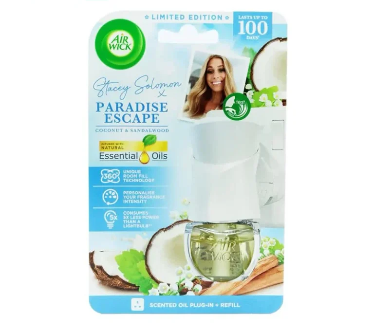 دستگاه خوشبوکننده هوای برقی ایر ویک Air Wick با رایحه نارگیل و چوب صندل