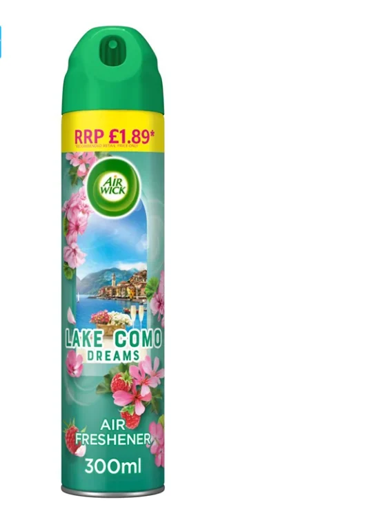 اسپری خوشبو کننده هوا ایرویک Air Wick رایحه رویای دریاچه کومو حجم 300 میلیلیتر