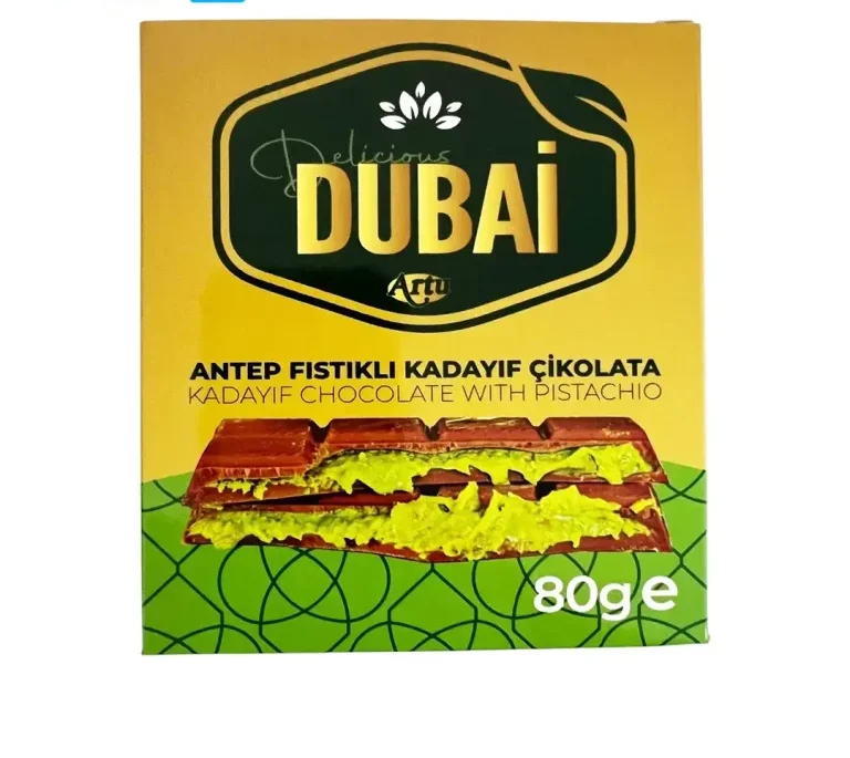 شکلات دبی ارتو Artu با طعم پسته و کنافه 80 گرم