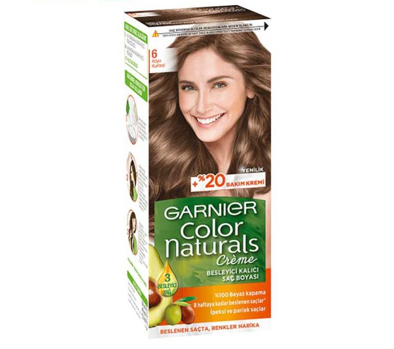 رنگ مو گارنیر Garnier شماره 6 رنگ بلوطی تیره