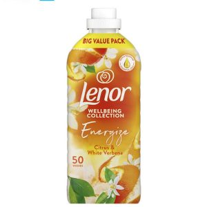 نرم کننده لباس لنور Lenor با رایحه مرکبات و سیاهدانه سفید حجم 1650 میلی لیتر