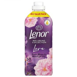 نرم کننده لباس لنور Lenor با رایحه سوسن مهتابی و شکوفه عجیب و غریب حجم 1650 میلی لیتر