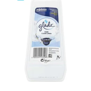 ژل خوشبوکننده هوا گلید Glade رایحه پارچه‌های تمیز Pure Clean Linen وزن 150 گرم