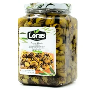 زیتون سبز کبابی بی‌هسته لوراس Loras وزن 900 گرم