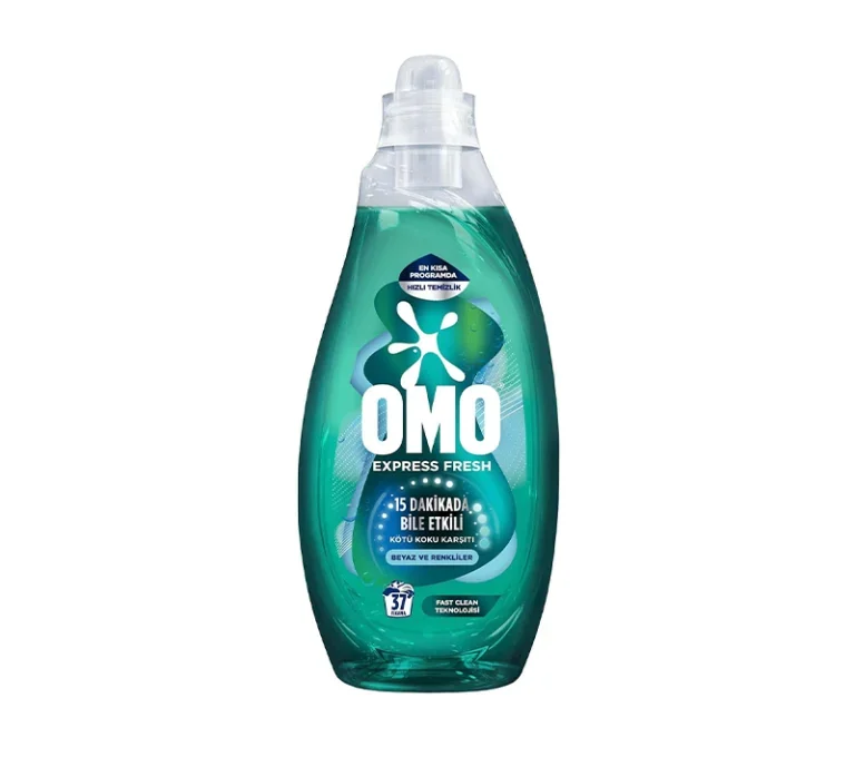 مایع شستشو سریع لباس اومو Omo مدل Express مناسب لباس رنگی و سفید حجم 1480 میلی لیتر