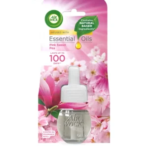 یدک خوشبوکننده هوای ایر ویک Air Wick رایحه گل نخودی صورتی حجم 19 میلی‌لیتر