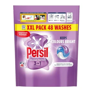 قرص ماشین لباسشویی پرسیل Persil مدل Colour Protect مناسب لباس‌های رنگی بسته 48 عددی