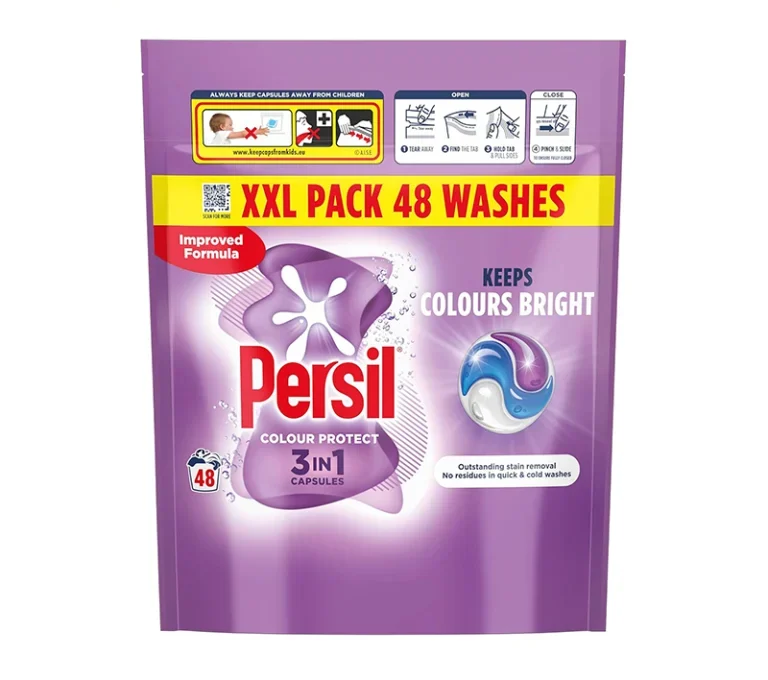 قرص ماشین لباسشویی پرسیل Persil مدل Colour Protect مناسب لباسهای رنگی بسته 48 عددی
