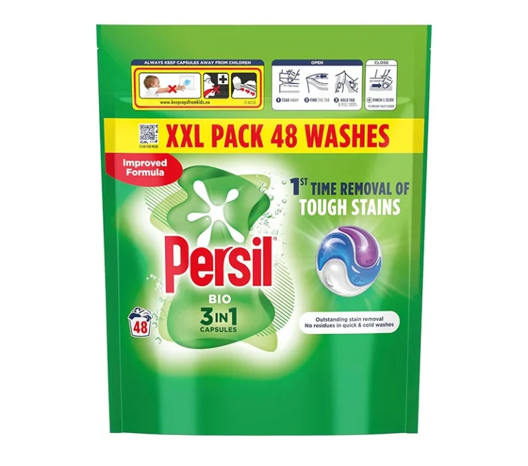قرص ماشین لباسشویی پرسیل Persil مدل Bio مخصوص لکههای سخت بسته 48 عددی