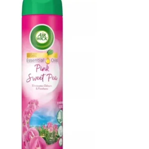 اسپری خوشبو کننده هوا ایر ویک Air Wick رایحه گل نخودی صورتی حجم 300 میلی‌لیتر