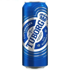 آبجو بدون الکل توبورگ Tuborg مدل کلاسیک حجم 500 میلی لیتر