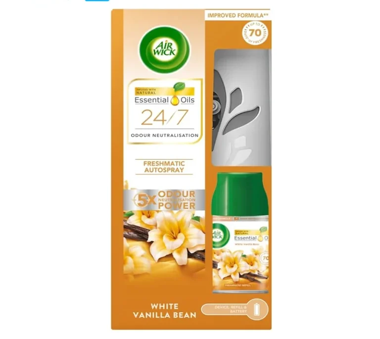دستگاه خودکار خوشبوکننده هوا ایرویک Air Wick رایحه وانیل سفید