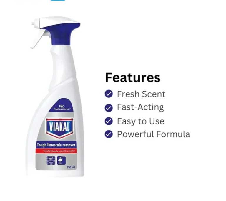 اسپری رسوب زدا و براق کننده شیرآلات ویاکال Viakal حجم 750 میلی لیتر