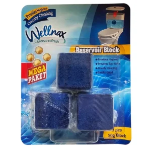 قرص جرم‌گیر توالت فرنگی ولناکس Wellnax مدل Deeply Cleaning بسته 3 عددی