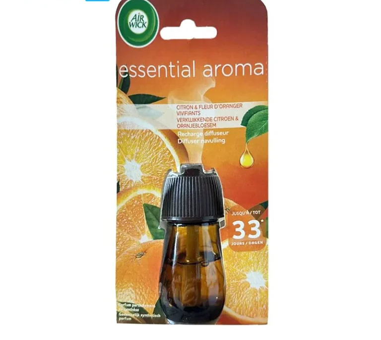 یدک خوشبوکننده هوا ایر ویک Air Wick رایحه لیمو و شکوفه پرتقال حجم 15 میلیلیتر