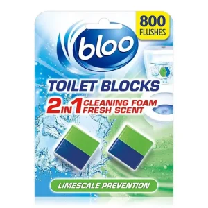 bloo toilet blocks قرص خوشبوکننده مکعبی توالت انگلیسی بلو رسوب زدا 2 عددی