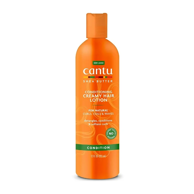 کرم مو بعد حمام آبرسان و نرم کننده کنتو Cantu مدل Creamy Hair Lotion حجم 355 میل