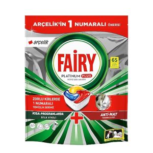 قرص ظرفشویی فیری Fairy مدل Platinum Plus بسته 65 عددی