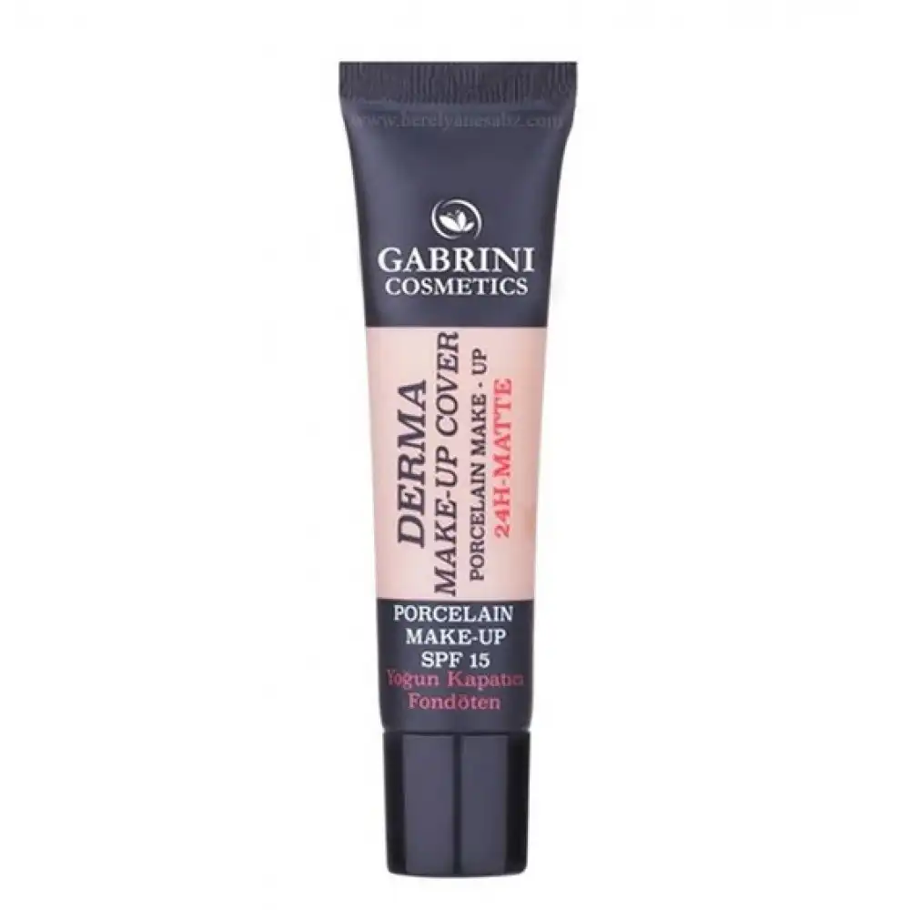 کرم پودر گابرینی Gabrini سری Derma SPF15 شماره 102 حجم 40 میل