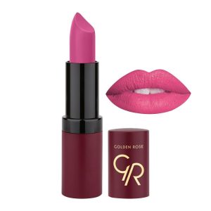 رژ لب جامد مات و مخملی گلدن رز Golden Rose مدل GR Velvet Matte Lipstick شماره 13