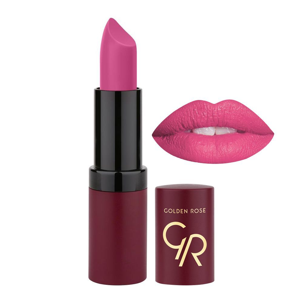 رژ لب جامد مات و مخملی گلدن رز Golden Rose مدل GR Velvet Matte Lipstick شماره 13