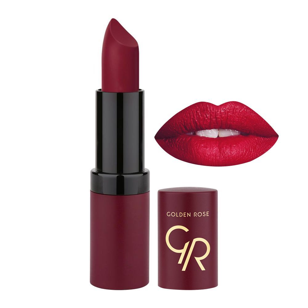 رژ لب جامد مات و مخملی گلدن رز Golden Rose مدل GR Velvet Matte Lipstick شماره 20