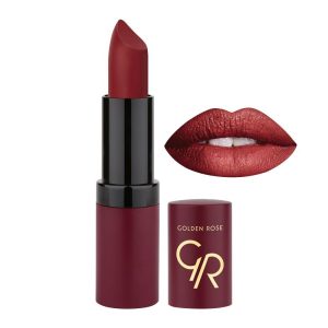رژ لب جامد مات و مخملی گلدن رز Golden Rose مدل GR Velvet Matte Lipstick شماره 25