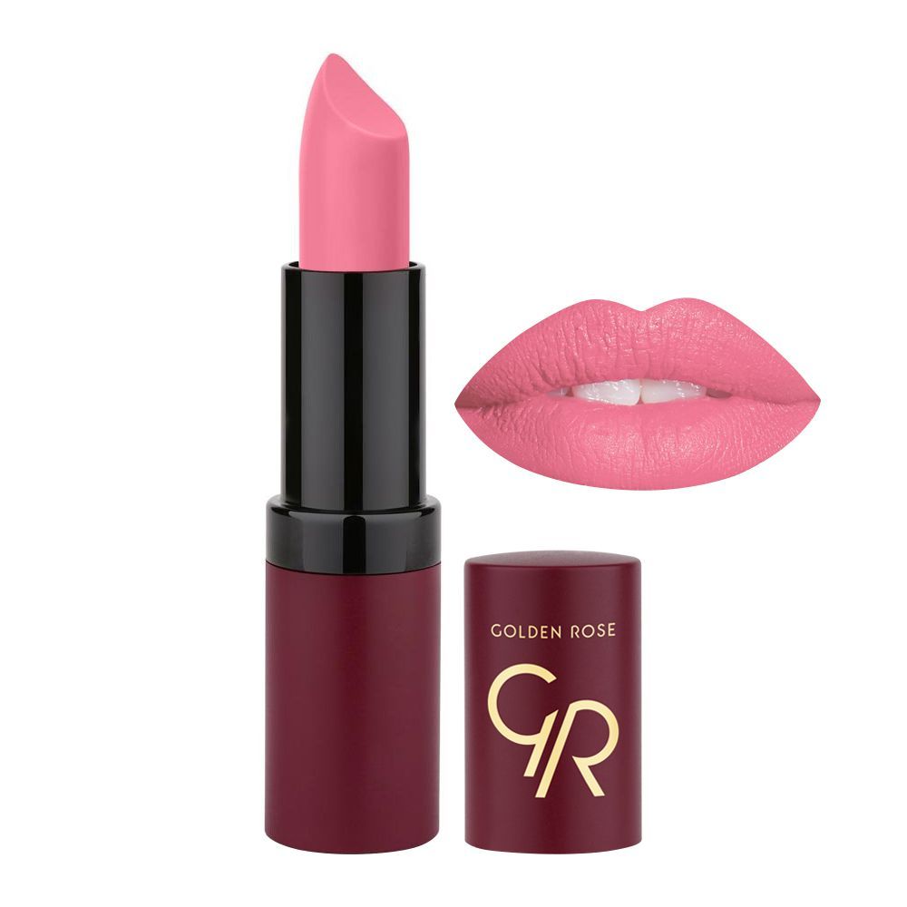 رژ لب جامد مات و مخملی گلدن رز Golden Rose مدل GR Velvet Matte Lipstick شماره 9