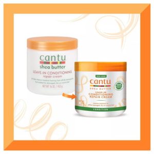 ماسک مو 3 کاره داخل و بعد حمام موهای فر کنتو Cantu عصاره شی باتر وزن 453 گرم