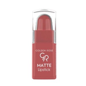 رژ لب جامد و مات مینی گلدن رز Golden Rose سری Matte Lipstick شماره 10