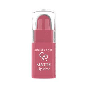 رژ لب جامد و مات مینی گلدن رز Golden Rose سری Matte Lipstick شماره 7
