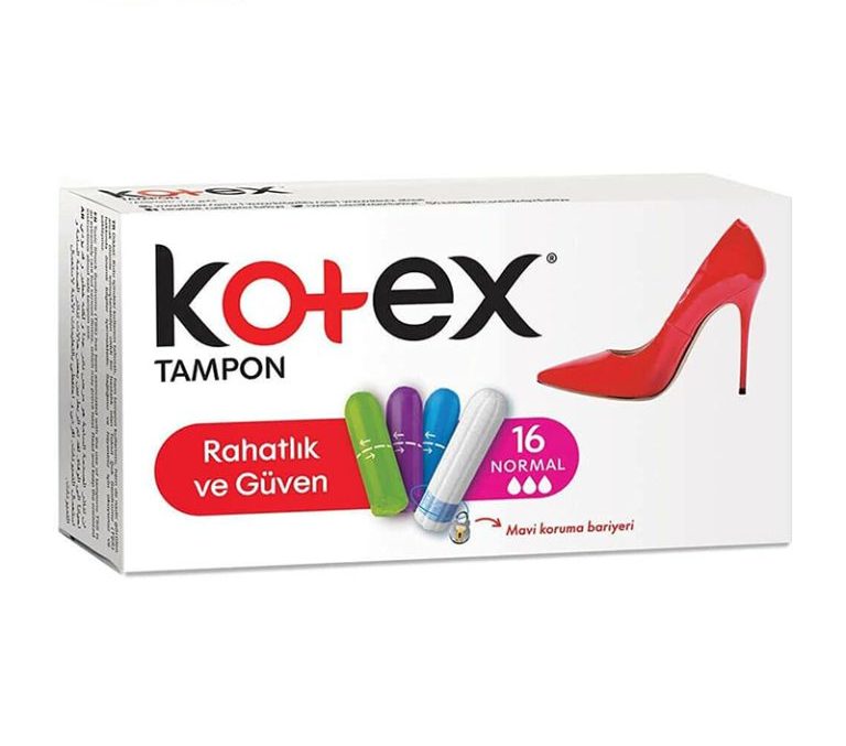 تامپون کوتکس Kotex مدل normal (سه قطره) بسته 16 عددی