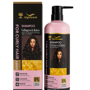 شامپو موهای فر لایتنس Lightness حاوی کلاژن و آرگان و کراتین حجم 900 میل
